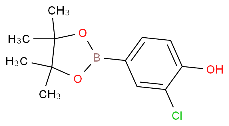 3-Chloro-4-hydroxybenzeneboronic acid, pinacol ester_Molecular_structure_CAS_629658-06-6)