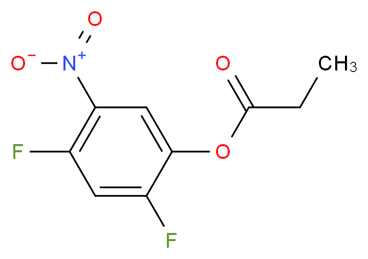 2,4-Difluoro-5-nitrophenyl propionate_Molecular_structure_CAS_)