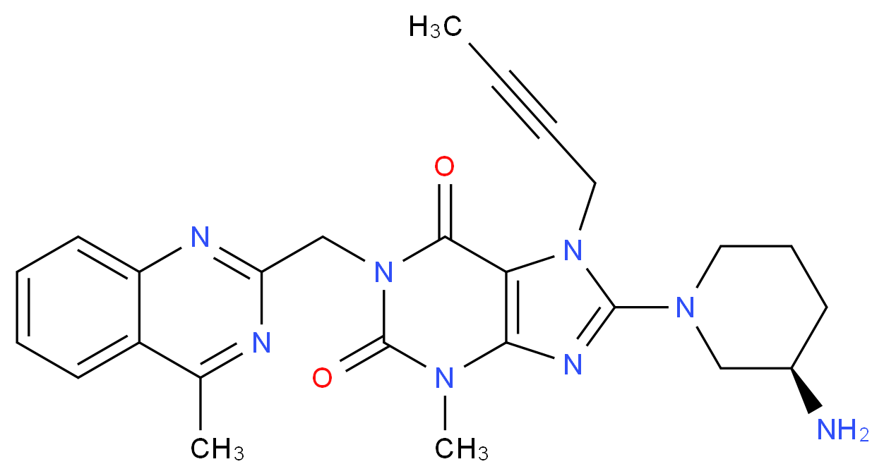 Linagliptin (BI-1356)_Molecular_structure_CAS_668270-12-0)