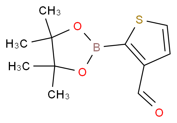 2-(4,4,5,5-Tetramethyl-1,3,2-dioxaborolan-2-yl)thiophene-3-carbaldehyde_Molecular_structure_CAS_632325-55-4)