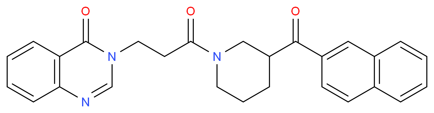 3-{3-[3-(2-naphthoyl)-1-piperidinyl]-3-oxopropyl}-4(3H)-quinazolinone_Molecular_structure_CAS_)