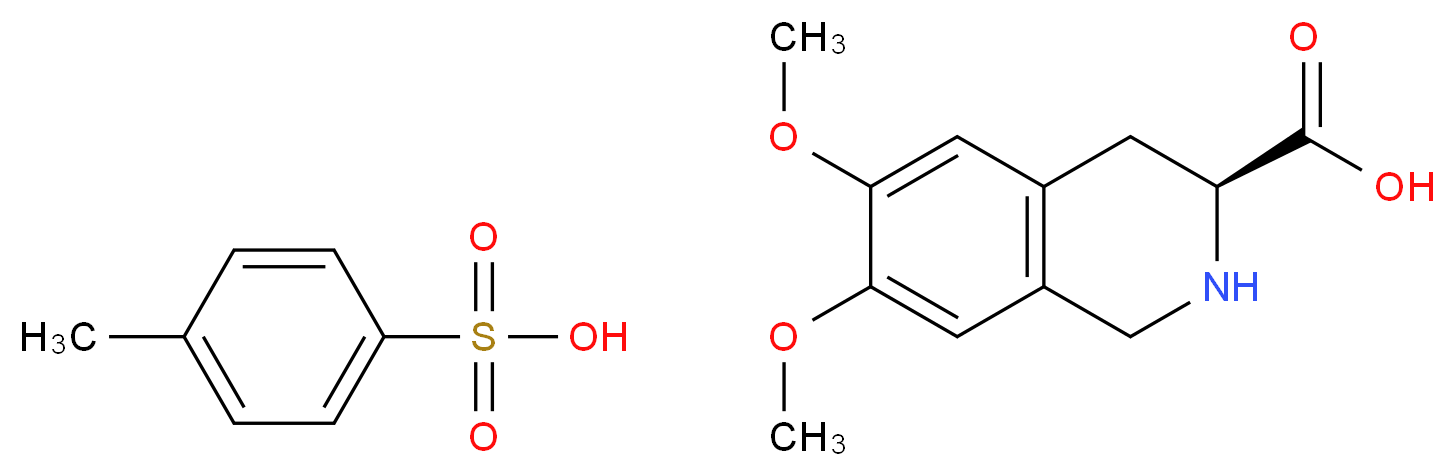 (S)-(-)-1,2,3,4-Tetrahydro-6,7-dimethoxy-3-isoquinolinecarboxylic acid p-toluenesulfonic acid salt_Molecular_structure_CAS_312623-76-0)