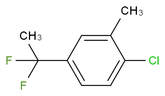 2-Chloro-5-(1,1-difluoroethyl)toluene_Molecular_structure_CAS_)