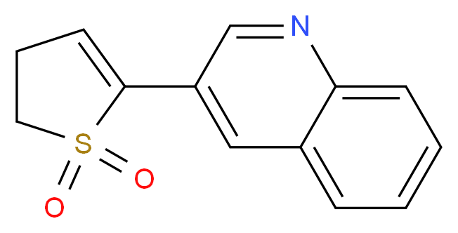 3-(1,1-dioxido-4,5-dihydro-2-thienyl)quinoline_Molecular_structure_CAS_)