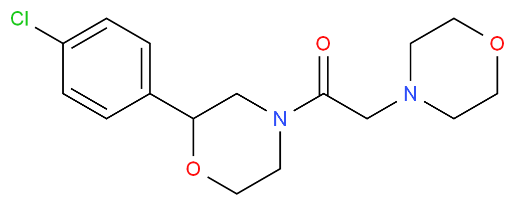 2-(4-chlorophenyl)-4-(morpholin-4-ylacetyl)morpholine_Molecular_structure_CAS_)