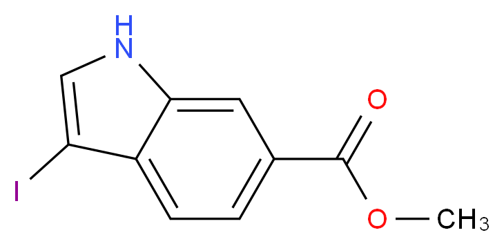 methyl 3-iodo-1H-indole-6-carboxylate_Molecular_structure_CAS_850374-98-0)