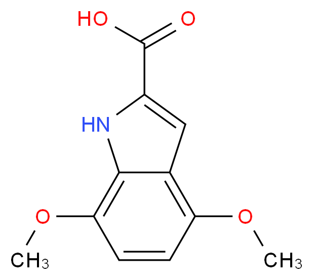 4,7-Dimethoxy-1H-indole-2-carboxylic acid_Molecular_structure_CAS_31271-83-7)