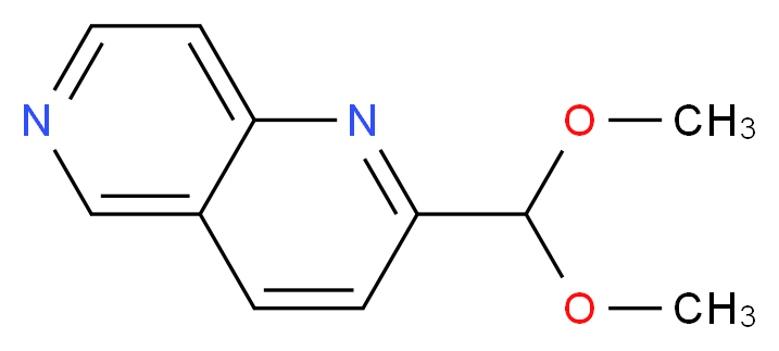 2-(Dimethoxymethyl)-1,6-naphthyridine_Molecular_structure_CAS_)
