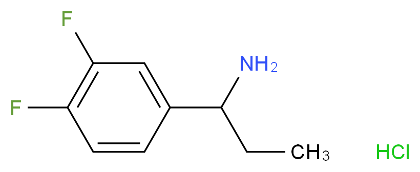 (1S)-1-(3,4-difluorophenyl)propan-1-amine hydrochloride_Molecular_structure_CAS_847448-32-2)