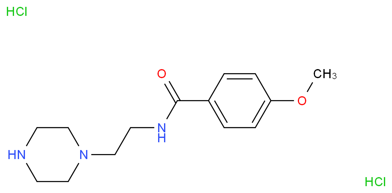 4-methoxy-N-[2-(piperazin-1-yl)ethyl]benzamide dihydrochloride_Molecular_structure_CAS_)