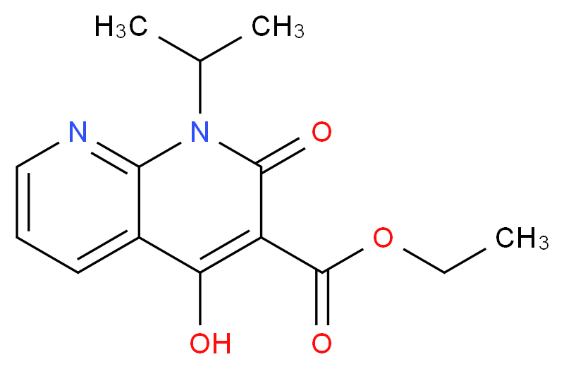 Ethyl 4-hydroxy-1-isopropyl-2-oxo-1,2-dihydro-1,8-naphthyridine-3-carboxylate_Molecular_structure_CAS_)