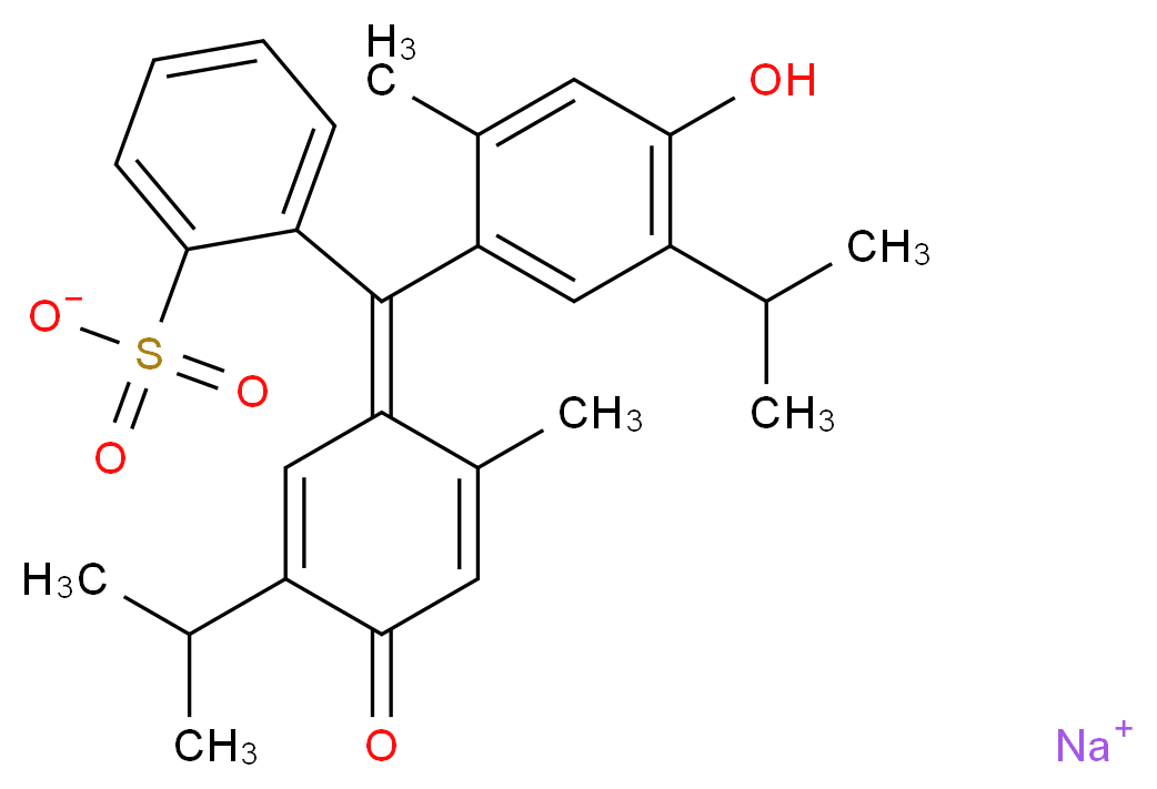 Thymol Blue sodium salt, ACS_Molecular_structure_CAS_62625-21-2)