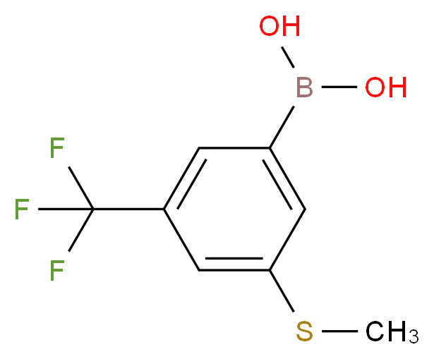 3-(Methylthio)-5-(trifluoromethyl)benzeneboronic acid 98%_Molecular_structure_CAS_)