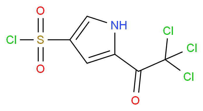 2-(Trichloroacetyl)pyrrole-4-sulfonyl chloride_Molecular_structure_CAS_867330-05-0)