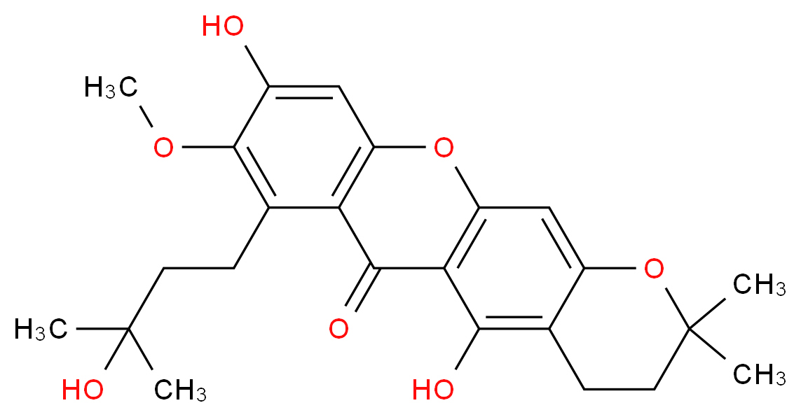 3-Isomangostin hydrate_Molecular_structure_CAS_26063-96-7)