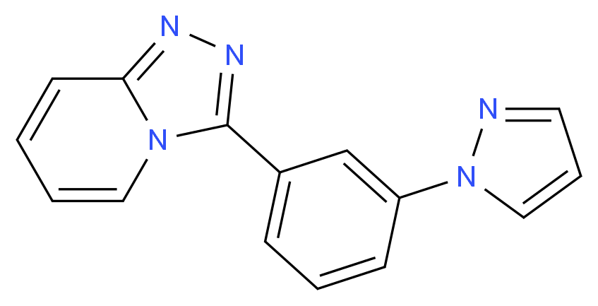 3-[3-(1H-pyrazol-1-yl)phenyl][1,2,4]triazolo[4,3-a]pyridine_Molecular_structure_CAS_)