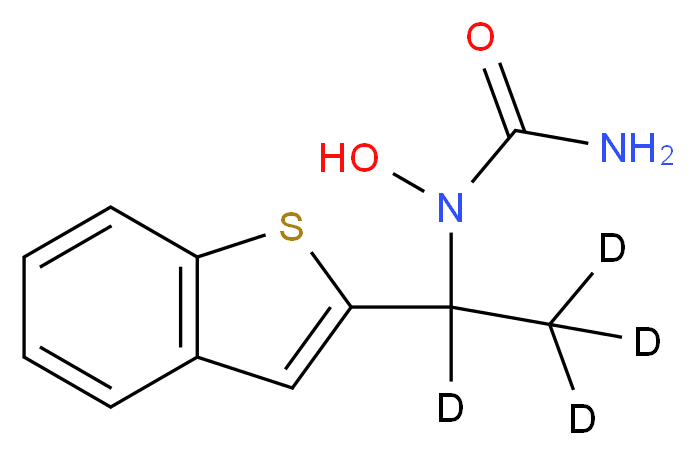 Zileuton-d4 (major)_Molecular_structure_CAS_1189878-76-9)