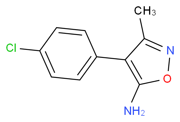 4-(4-chlorophenyl)-3-methylisoxazol-5-amine_Molecular_structure_CAS_)