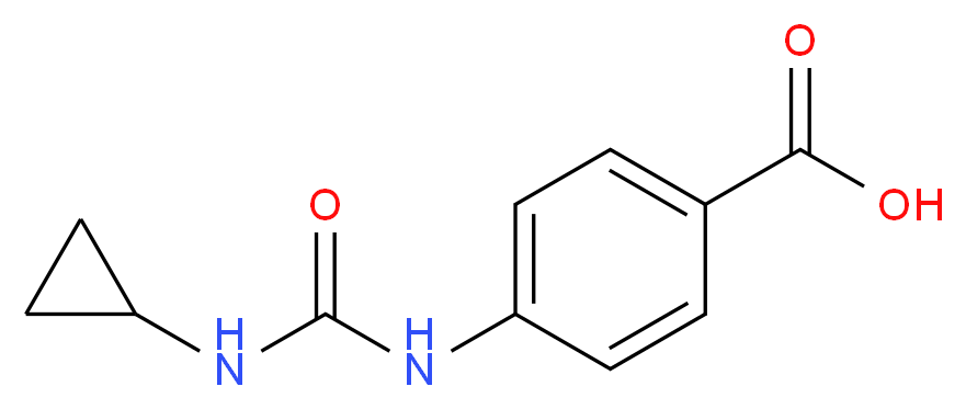 4-{[(cyclopropylamino)carbonyl]amino}benzoic acid_Molecular_structure_CAS_)