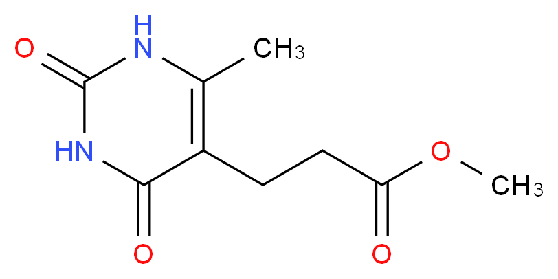 methyl 3-(6-methyl-2,4-dioxo-1,2,3,4-tetrahydropyrimidin-5-yl)propanoate_Molecular_structure_CAS_)