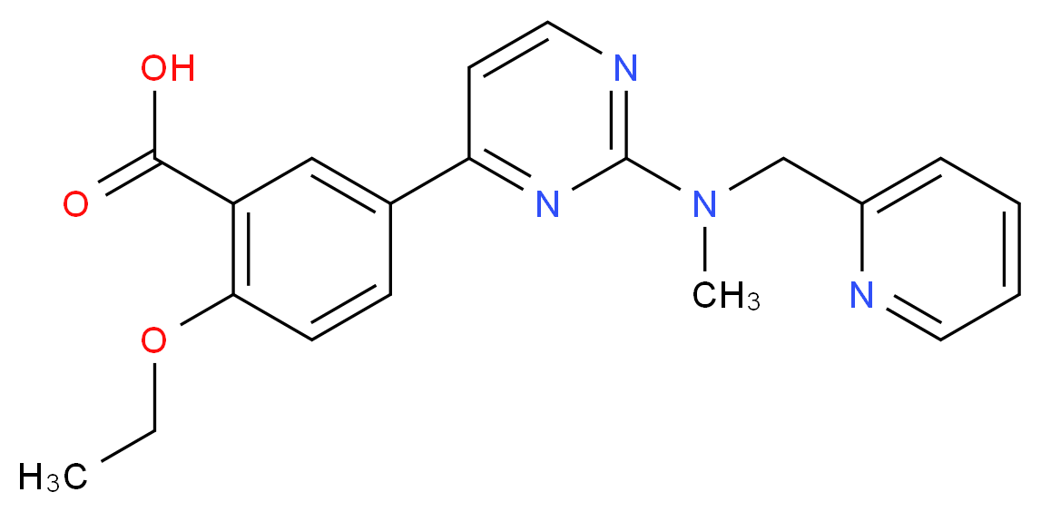 2-ethoxy-5-{2-[methyl(pyridin-2-ylmethyl)amino]pyrimidin-4-yl}benzoic acid_Molecular_structure_CAS_)