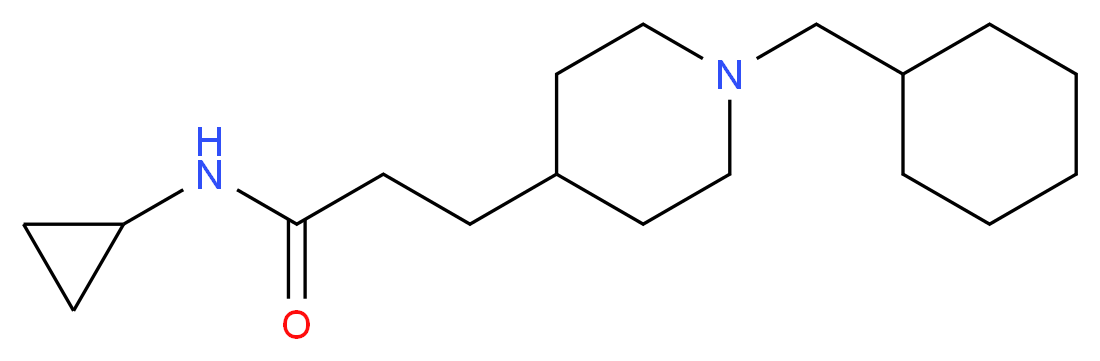 3-[1-(cyclohexylmethyl)-4-piperidinyl]-N-cyclopropylpropanamide_Molecular_structure_CAS_)
