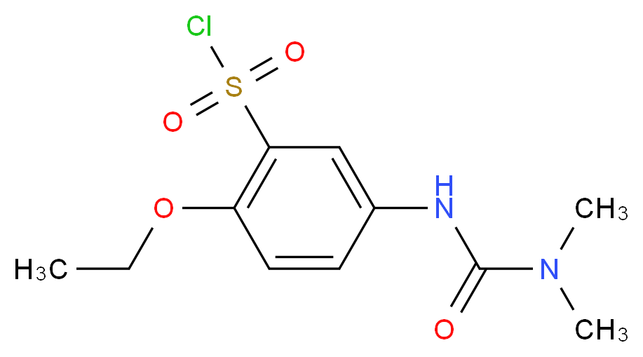 5-(3,3-Dimethyl-ureido)-2-ethoxy-benzenesulfonyl chloride_Molecular_structure_CAS_680618-14-8)