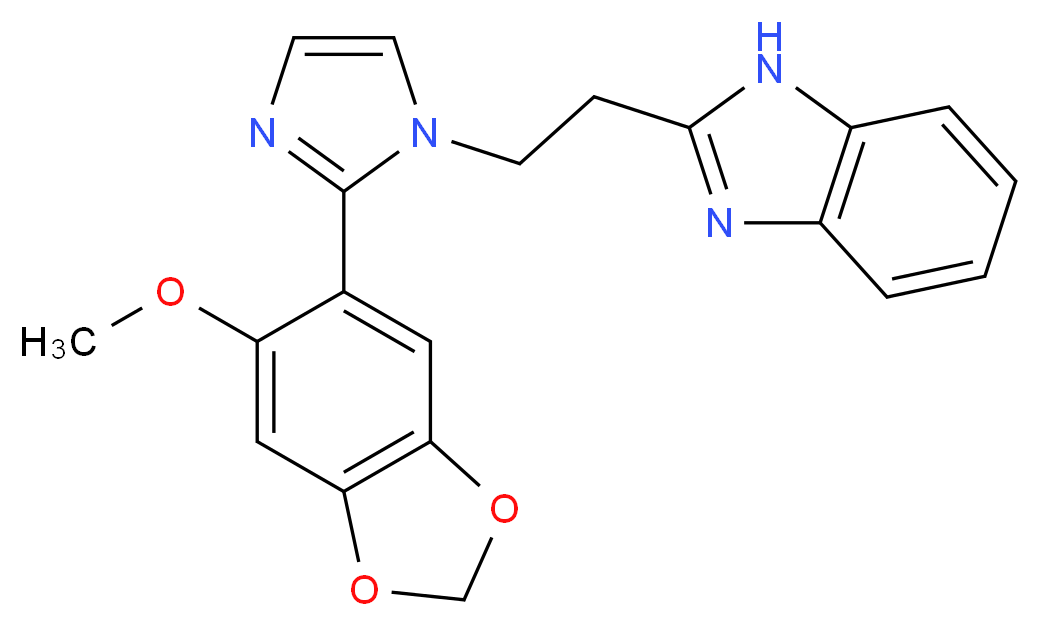 2-{2-[2-(6-methoxy-1,3-benzodioxol-5-yl)-1H-imidazol-1-yl]ethyl}-1H-benzimidazole_Molecular_structure_CAS_)