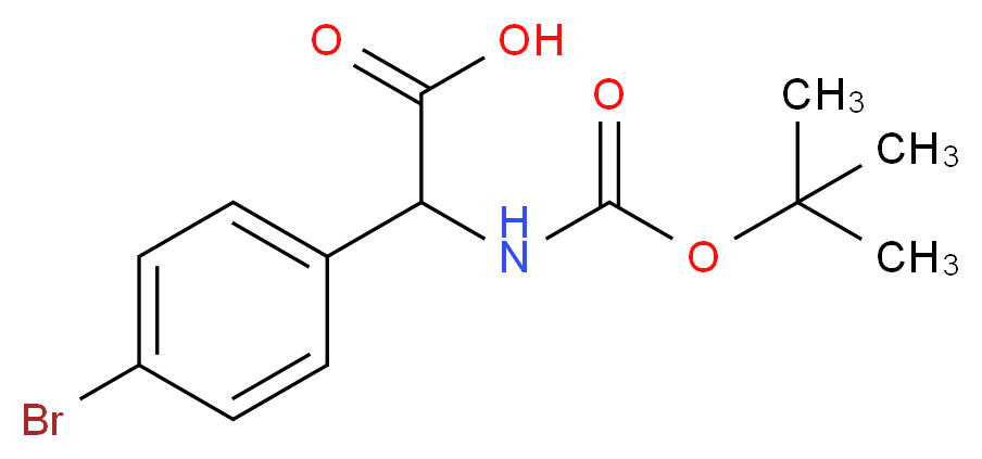 (4-bromophenyl)[(tert-butoxycarbonyl)amino]acetic acid_Molecular_structure_CAS_917925-71-4)