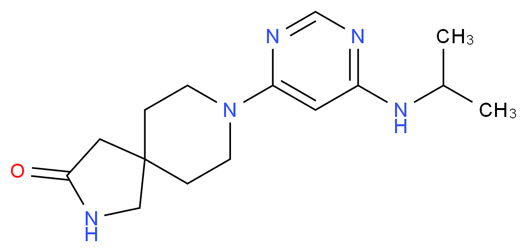 8-[6-(isopropylamino)pyrimidin-4-yl]-2,8-diazaspiro[4.5]decan-3-one_Molecular_structure_CAS_)