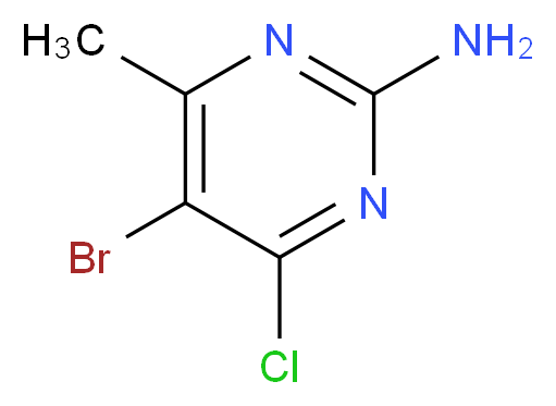 5-Bromo-4-chloro-6-methylpyrimidin-2-amine_Molecular_structure_CAS_)