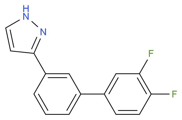 3-(3',4'-difluoro-3-biphenylyl)-1H-pyrazole_Molecular_structure_CAS_)