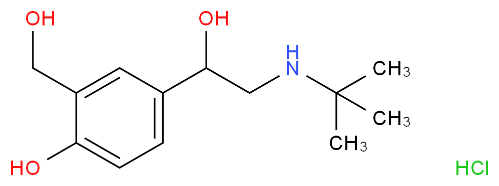 Levalbuterol Hydrochloride_Molecular_structure_CAS_18559-94-9)