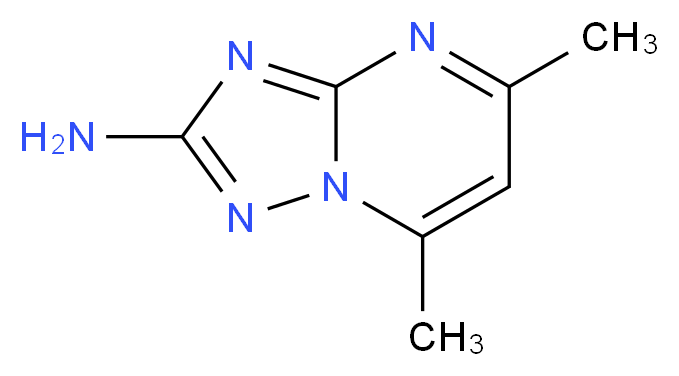 5,7-Dimethyl-[1,2,4]triazolo[1,5-a]pyrimidin-2-ylamine_Molecular_structure_CAS_7135-02-6)