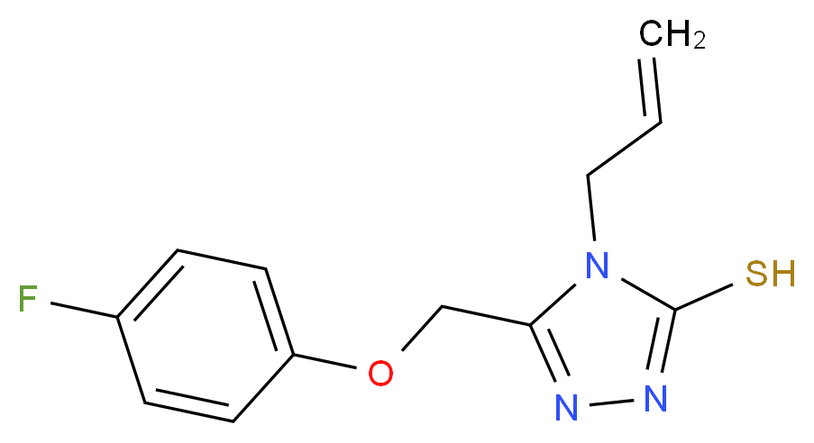 4-Allyl-5-[(4-fluorophenoxy)methyl]-4H-1,2,4-triazole-3-thiol_Molecular_structure_CAS_667437-08-3)