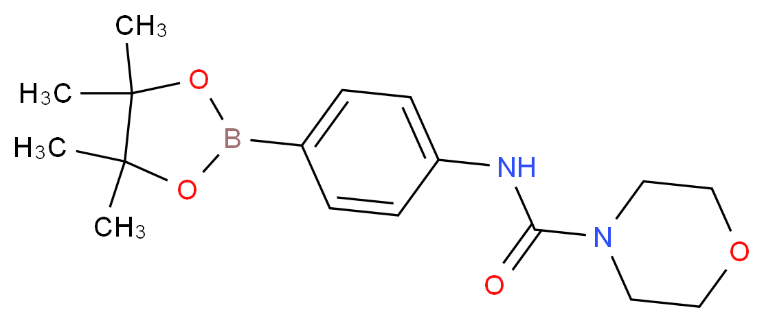 4-(4-Morpholinylcarbonylamino)benzeneboronic acid pinacol ester_Molecular_structure_CAS_874290-97-8)