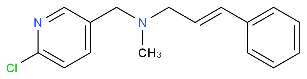 (2E)-N-[(6-chloropyridin-3-yl)methyl]-N-methyl-3-phenylprop-2-en-1-amine_Molecular_structure_CAS_)