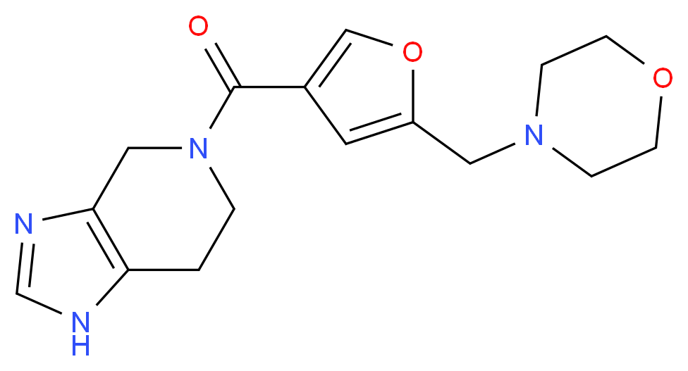 5-[5-(morpholin-4-ylmethyl)-3-furoyl]-4,5,6,7-tetrahydro-1H-imidazo[4,5-c]pyridine_Molecular_structure_CAS_)