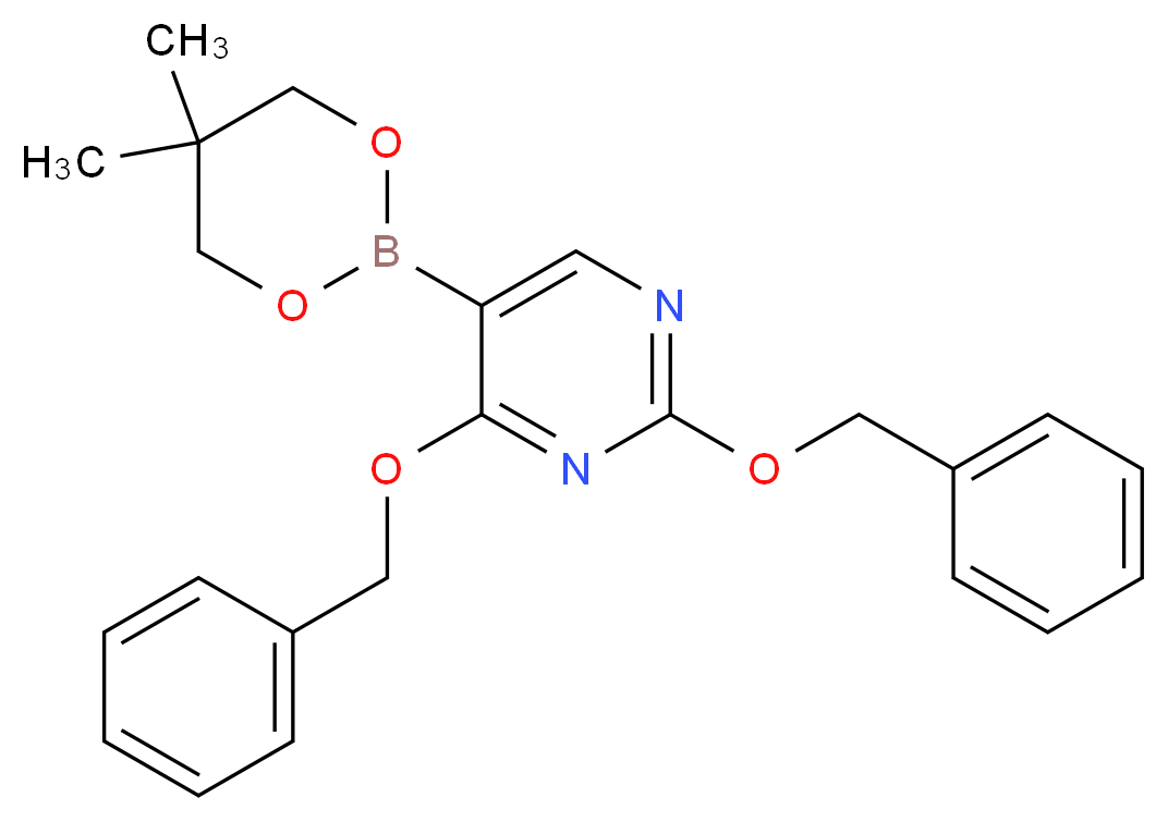 2,4-Dibenzyloxypyrimidine-5-boronic acid neopentyl glycol ester_Molecular_structure_CAS_1072944-91-2)