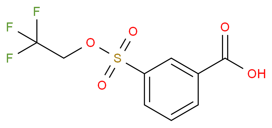 3-[(2,2,2-trifluoroethoxy)sulfonyl]benzoic acid_Molecular_structure_CAS_)