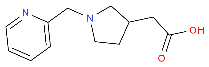 2-[1-(2-Pyridinylmethyl)-3-pyrrolidinyl]-acetic acid_Molecular_structure_CAS_)