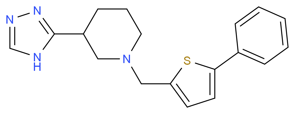 1-[(5-phenyl-2-thienyl)methyl]-3-(4H-1,2,4-triazol-3-yl)piperidine_Molecular_structure_CAS_)