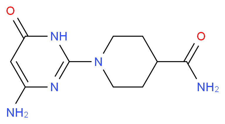 1-(4-Amino-6-oxo-1,6-dihydropyrimidin-2-yl)-piperidine-4-carboxamide_Molecular_structure_CAS_)
