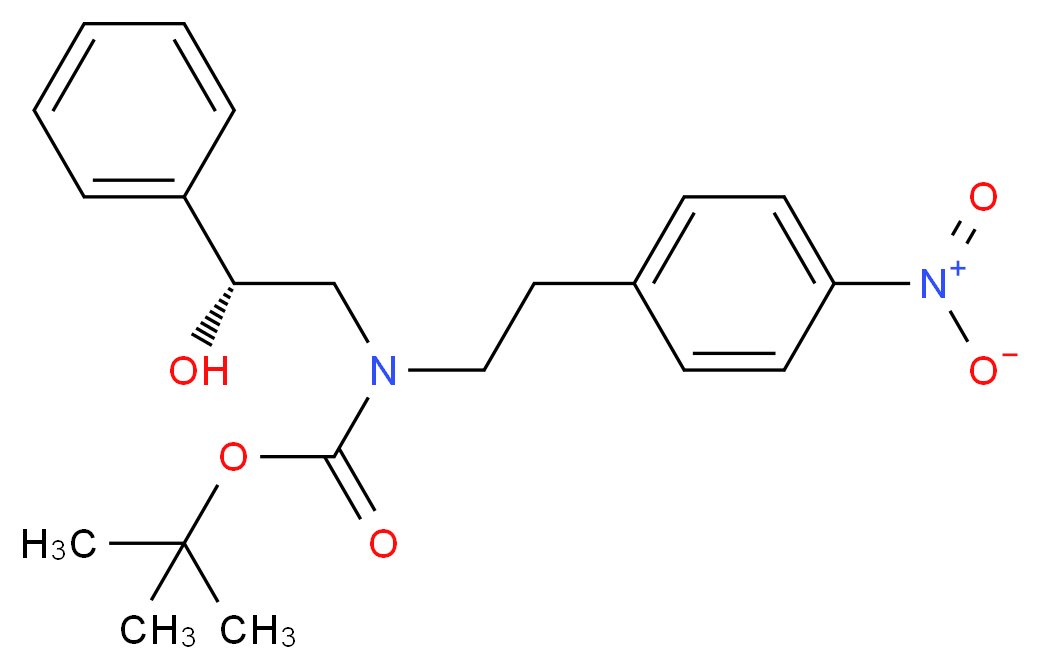 (N-tert-Butoxycarbonyl-N-[(1'R)-hydroxy-1-phenyl)ethyl])-4-nitrophenylethylamine_Molecular_structure_CAS_223673-35-6)