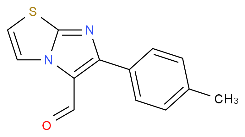 6-(4-Methylphenyl)imidazo[2,1-b][1,3]thiazole-5-carbaldehyde_Molecular_structure_CAS_82588-42-9)