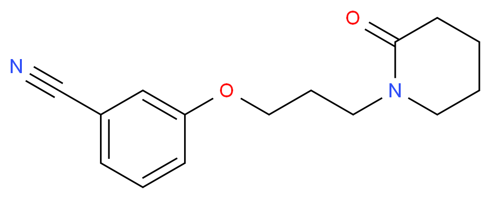 3-[3-(2-oxopiperidin-1-yl)propoxy]benzonitrile_Molecular_structure_CAS_)