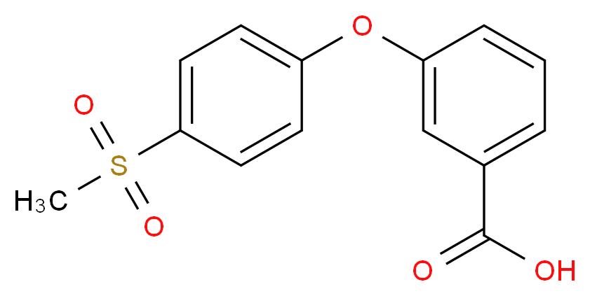 3-[4-(Methylsulphonyl)phenoxy]benzoic acid_Molecular_structure_CAS_)