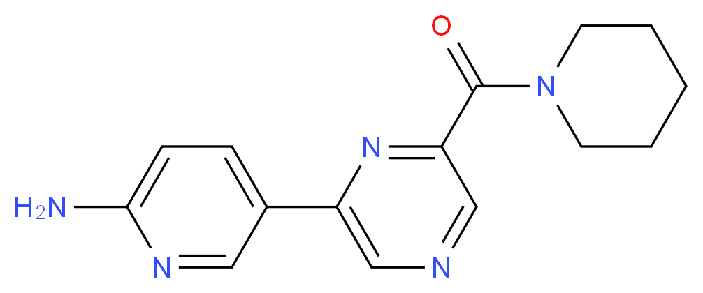 5-[6-(piperidin-1-ylcarbonyl)pyrazin-2-yl]pyridin-2-amine_Molecular_structure_CAS_)