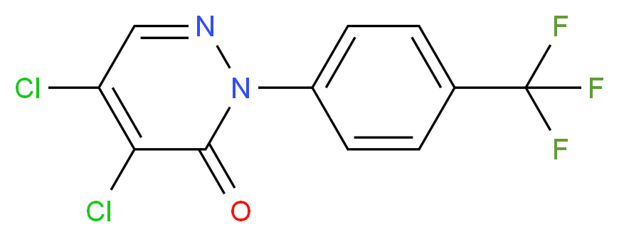 4,5-Dichloro-2-[4-(trifluoromethyl)phenyl]-2H-pyridazin-3-one 95%_Molecular_structure_CAS_)