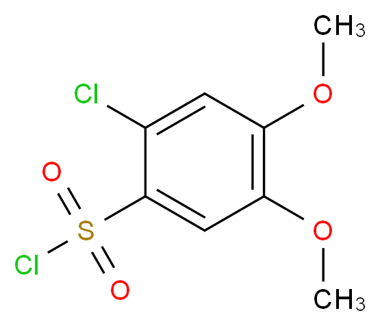 2-chloro-4,5-dimethoxybenzenesulfonyl chloride_Molecular_structure_CAS_)